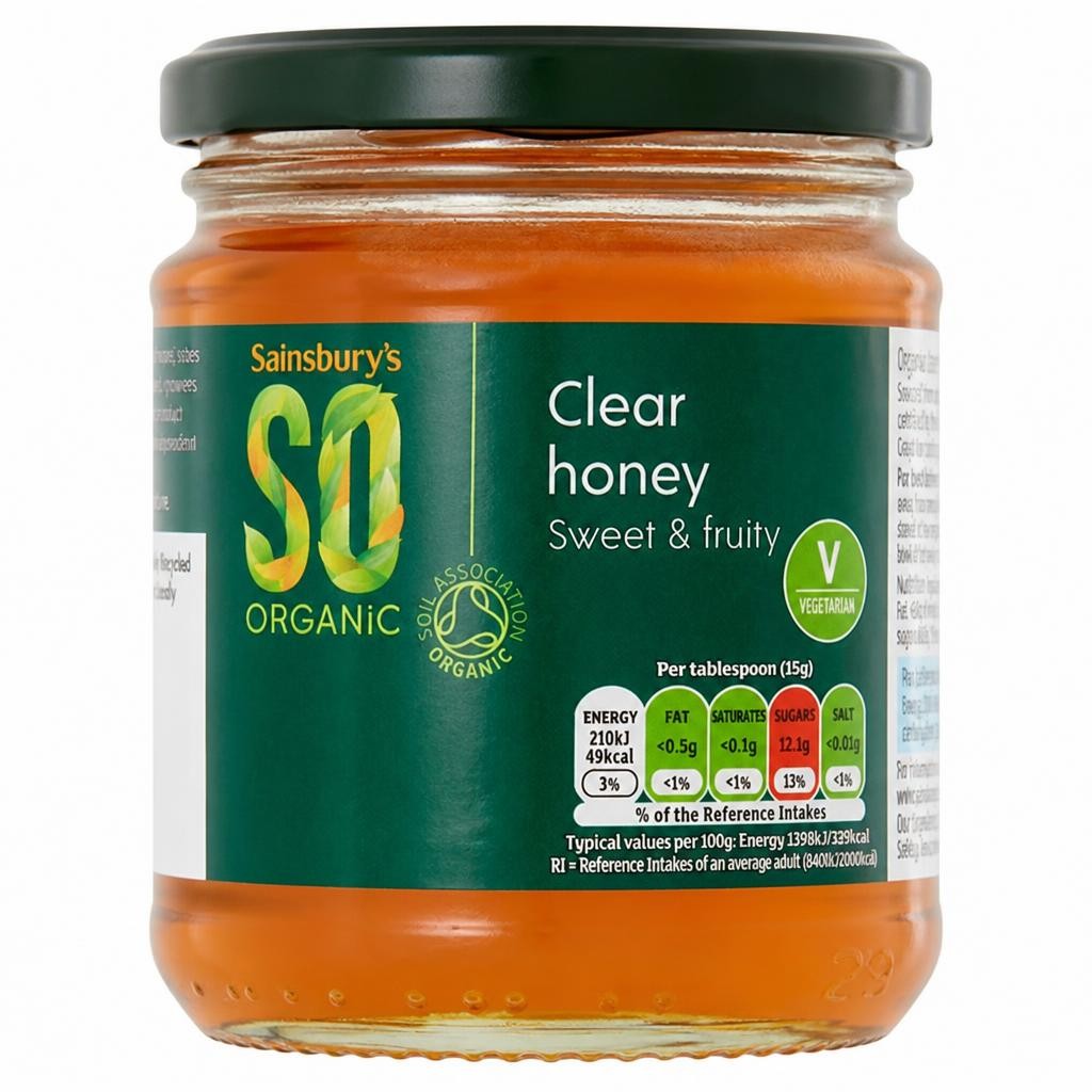 Sainsbury's Clear Honey, SO Organic 340g