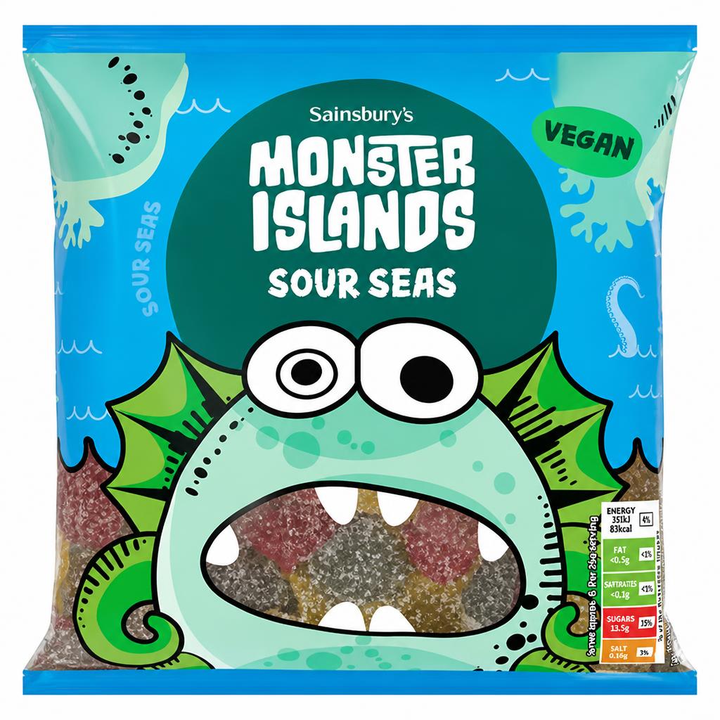 Sainsbury's Monster Islands Sour Seas 170g
