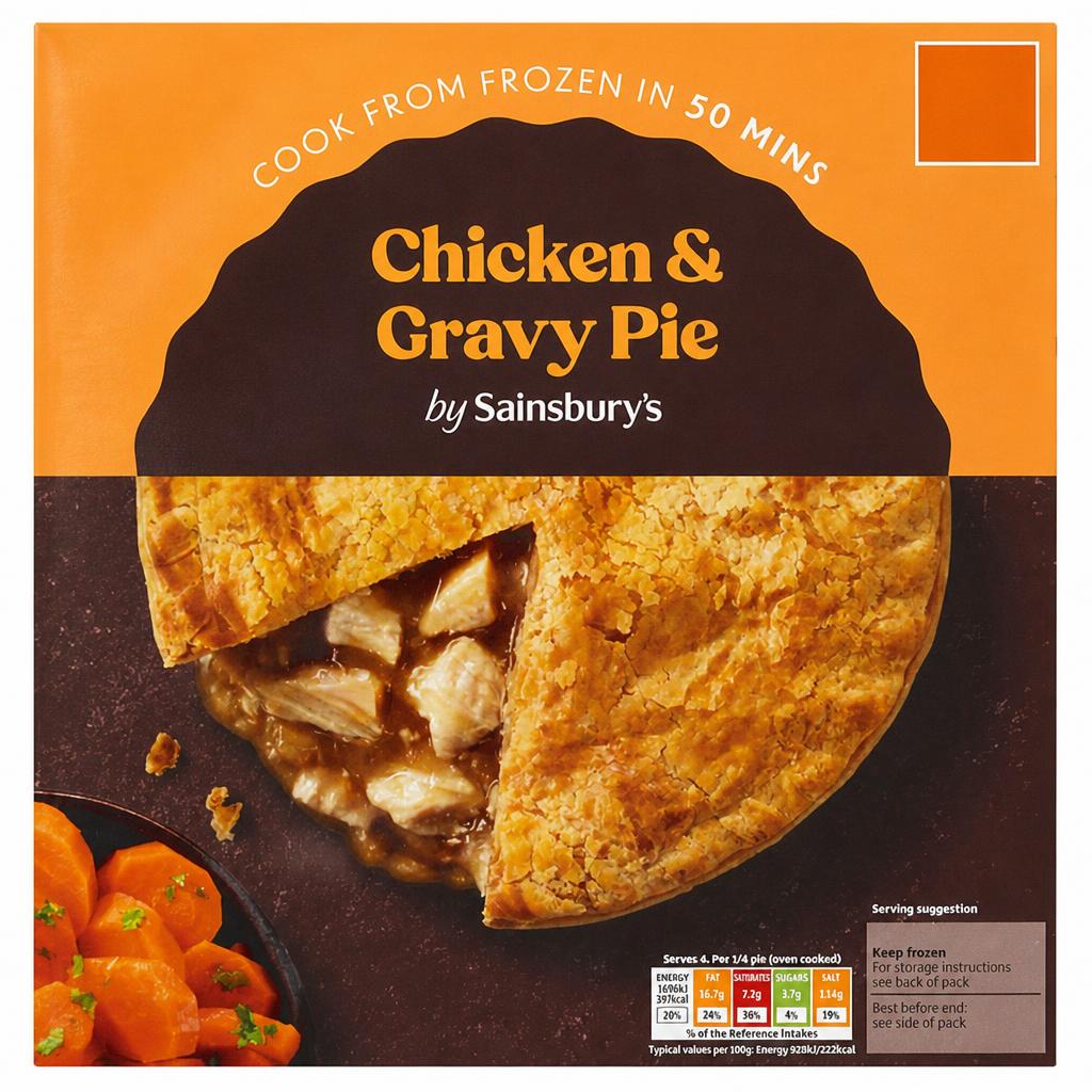Sainsbury's Roast Chicken & Gravy Family Pie 700g