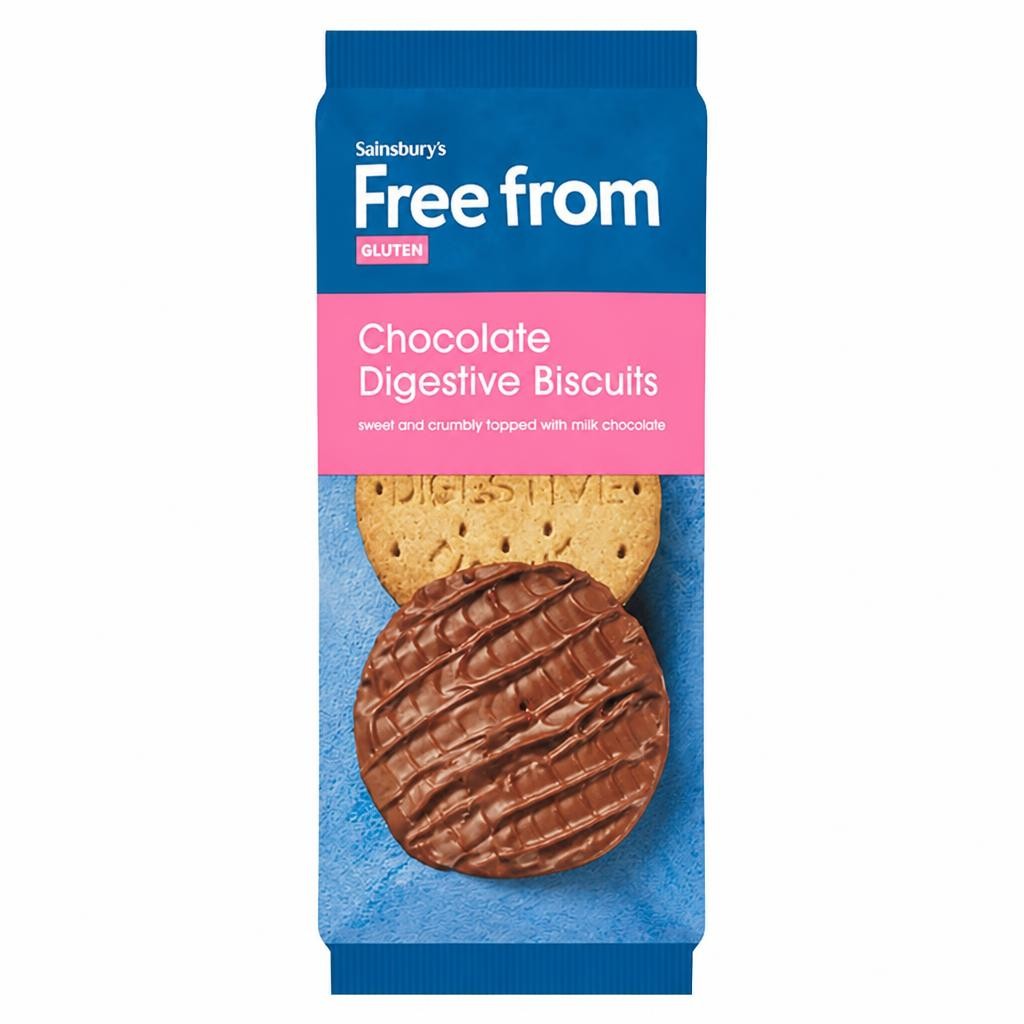 Sainsbury's 166g Freefrom Digestive Chocolate