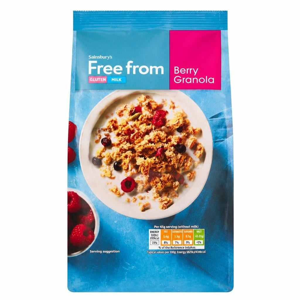 Sainsbury's Free From Berry Granola 350g