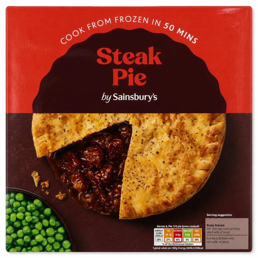Sainsbury's Steak Family Pie 700g