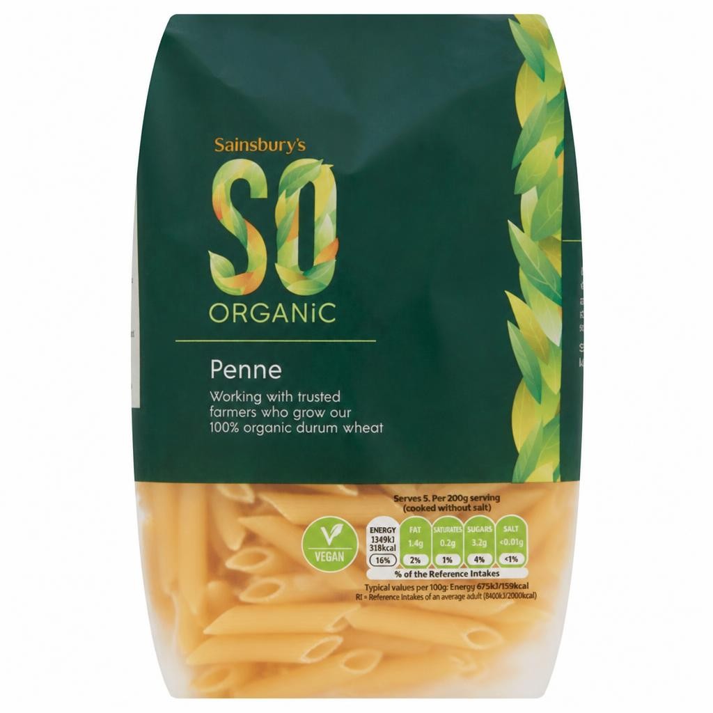 Sainsbury's Penne Pasta, SO Organic 500g