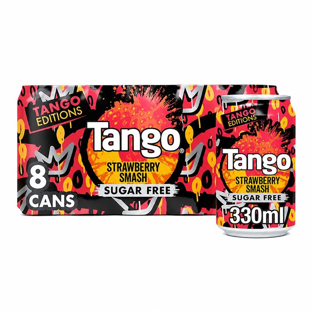 Tango Strawberry Smash Sugar Free Cans 8 x 330ml