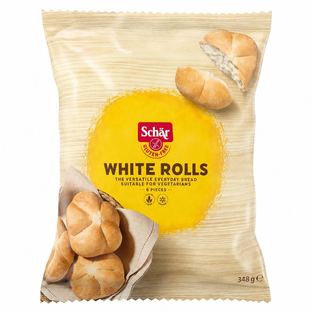 Schar Gluten Free White Rolls 6x58g