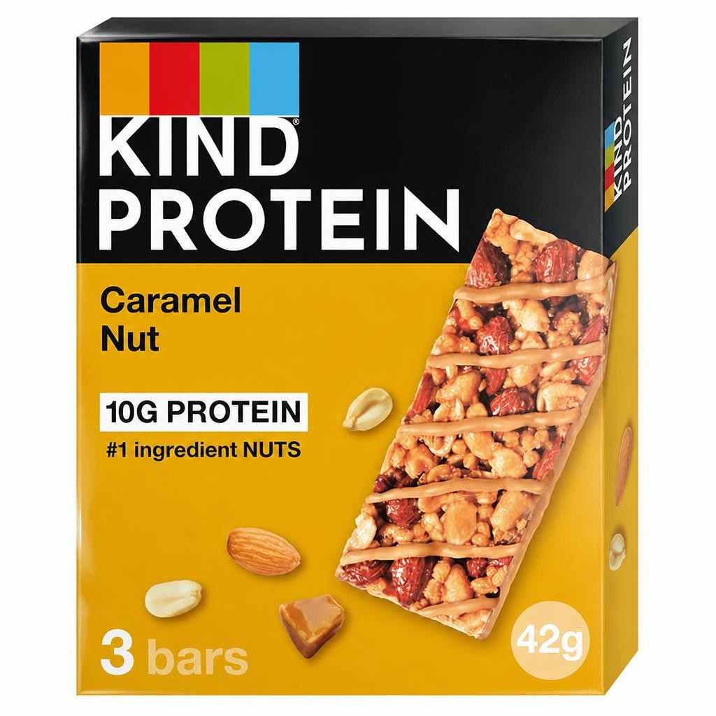 Kind Caramel Nut Protein Bars 3 x 42g