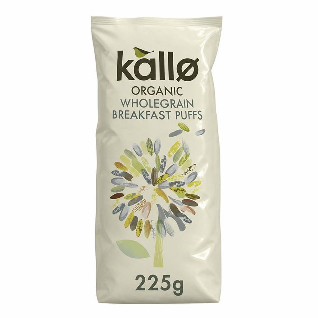 Kallo Organic Puffed Rice Cereal Gluten Free 225g