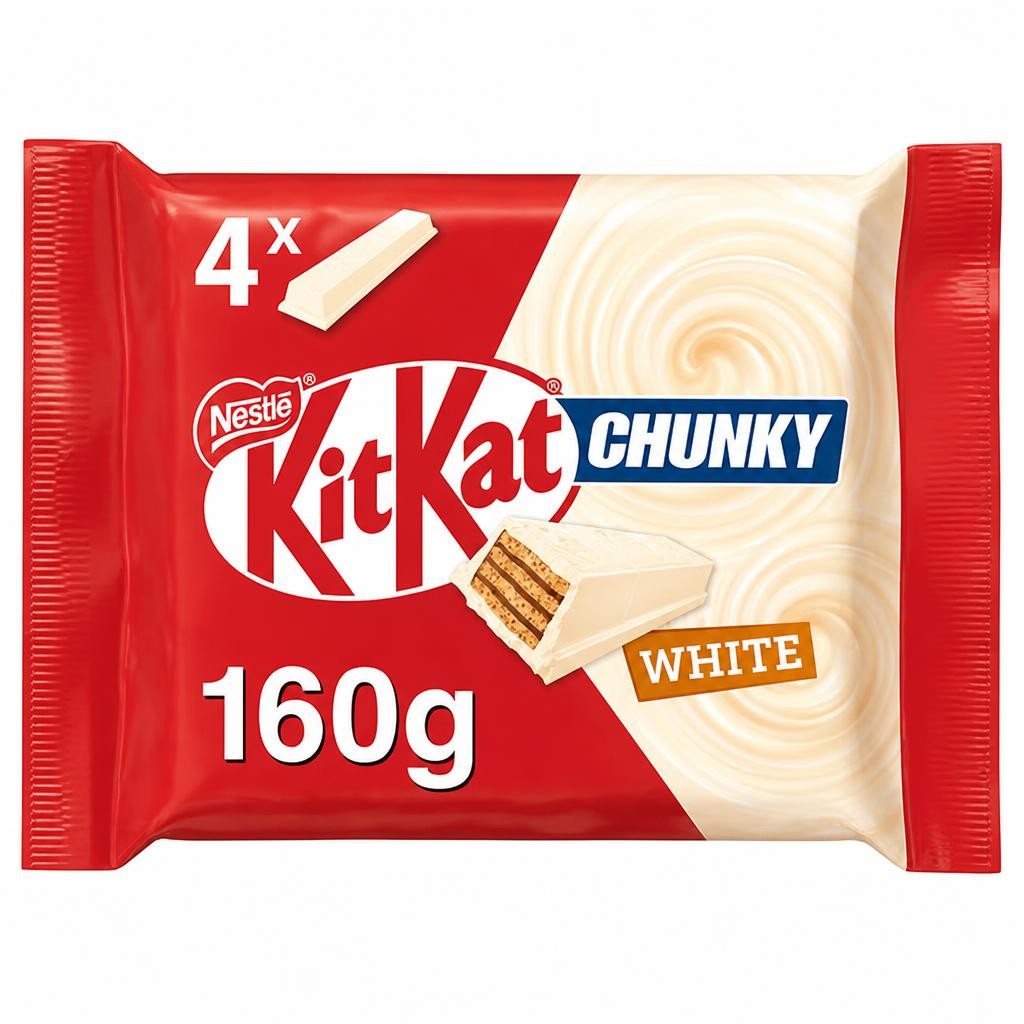 KitKat Chunky White Bar Multipack x4 40g
