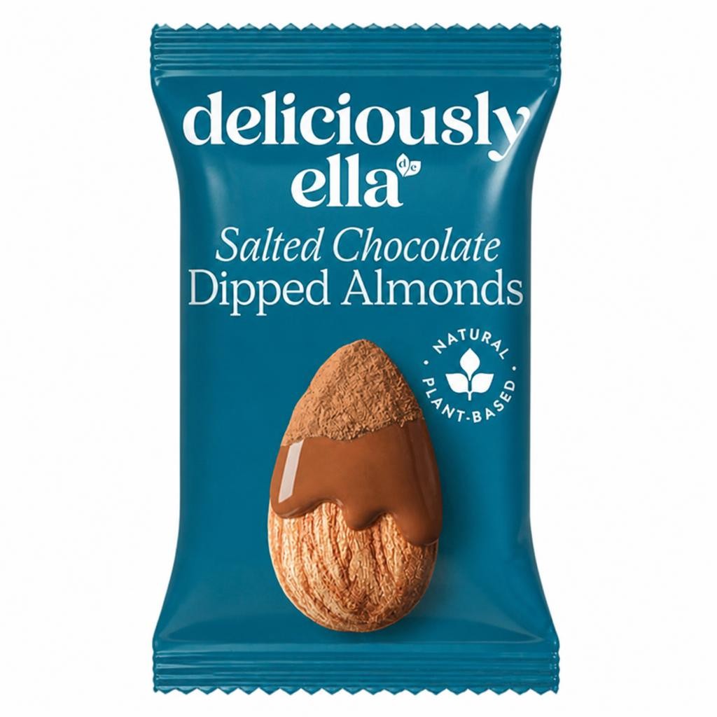 Deliciously Ella Salted Chocolate Dipped Almonds 27g
