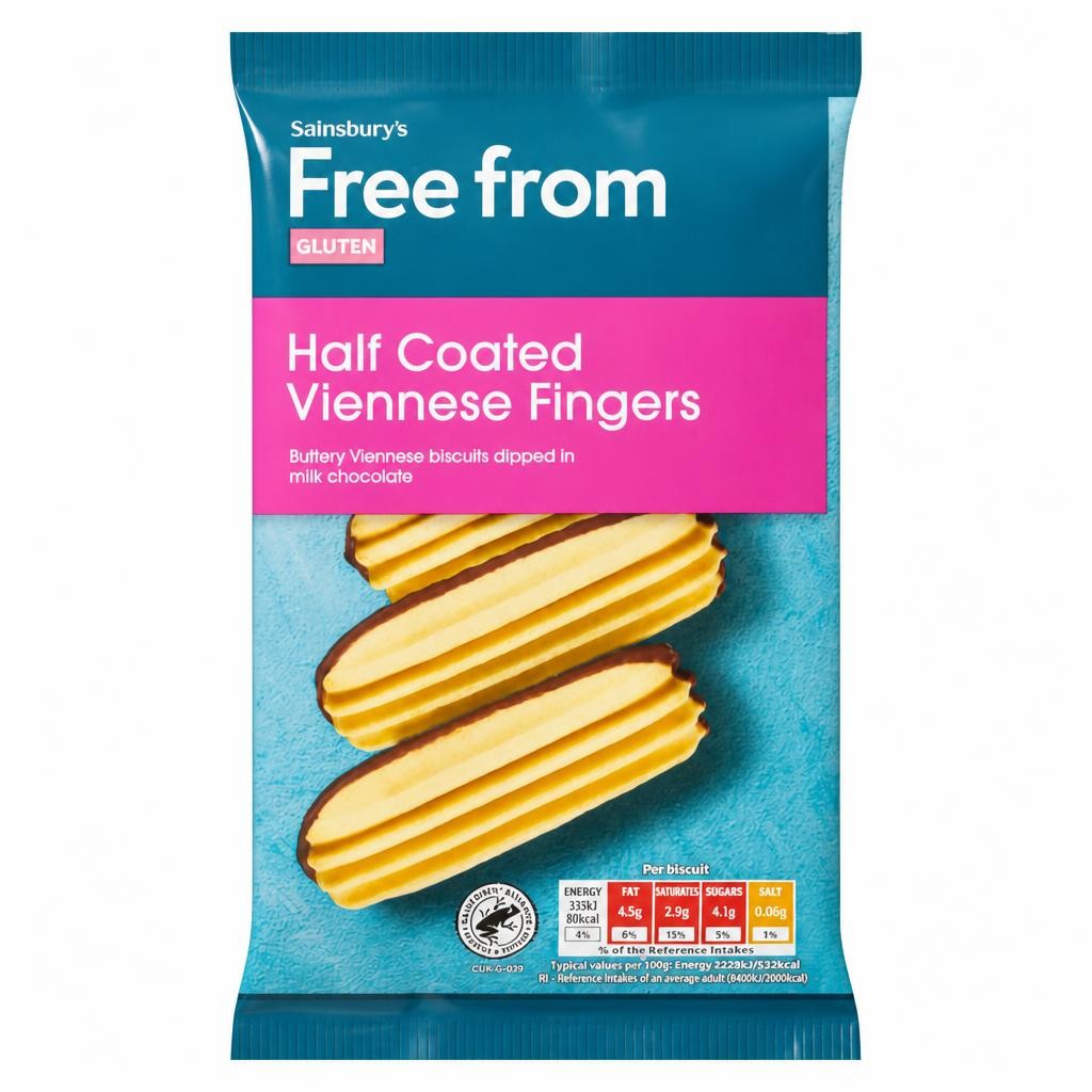Sainsbury's Half Coated Viennese Fingers 120g