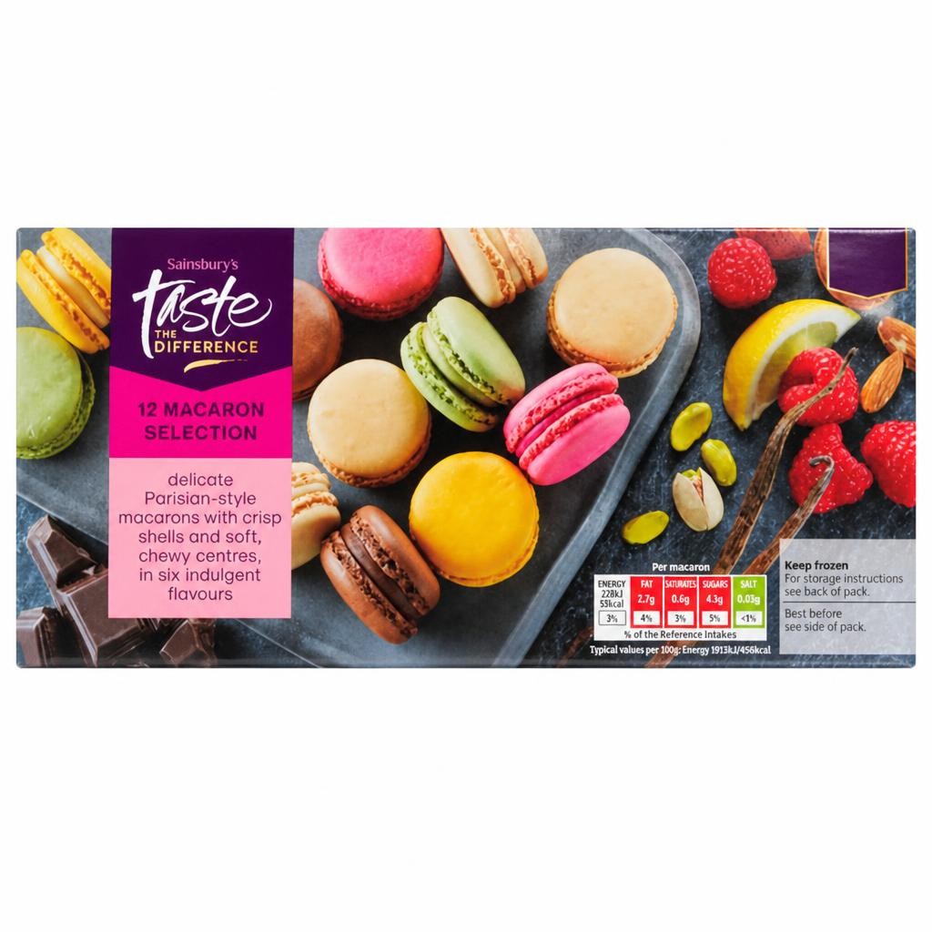 Sainsbury's Macaron Selection, Taste the Difference x12 144g