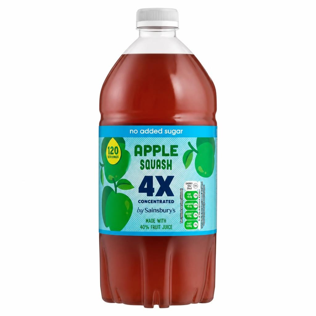 Sainsbury's Quadruple Strength Apple Squash 1.5L