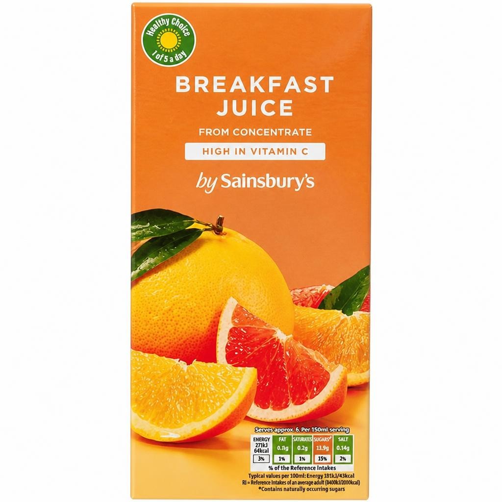 Sainsbury's Breakfast Juice from Concentrate 1L