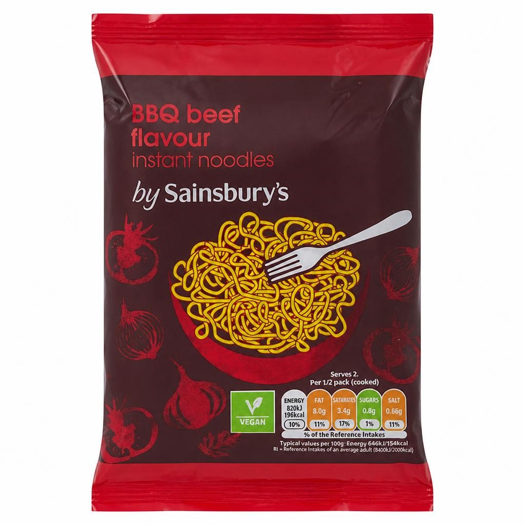 Sainsbury's BBQ Beef Flavour Instant Noodles 90g