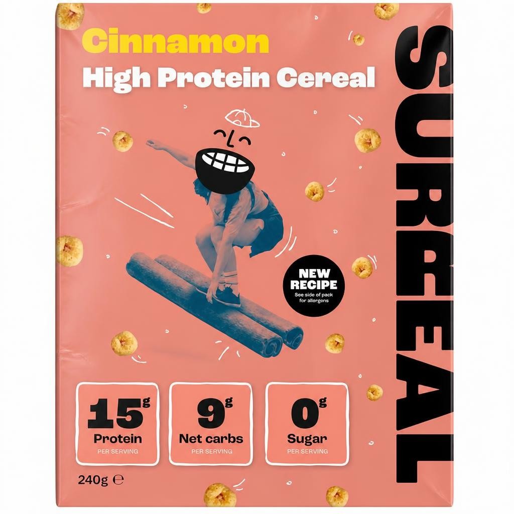 Surreal Cinnamon High Protein Zero Sugar Gluten Free Cereal 240g