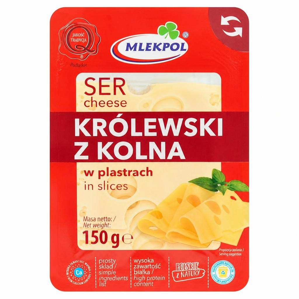 Mlekpol Krolewski Z Kolna Cheese Slices 150g