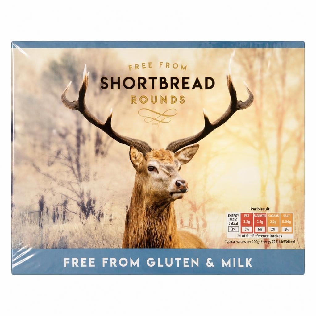 Free from Gluten & Milk Shortbread Rounds 2 x 125g