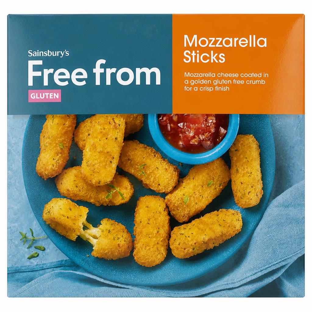 Sainsbury's Free From Mozzarella Sticks 180g