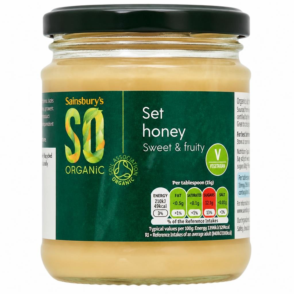 Sainsbury's Set Honey, SO Organic 340g