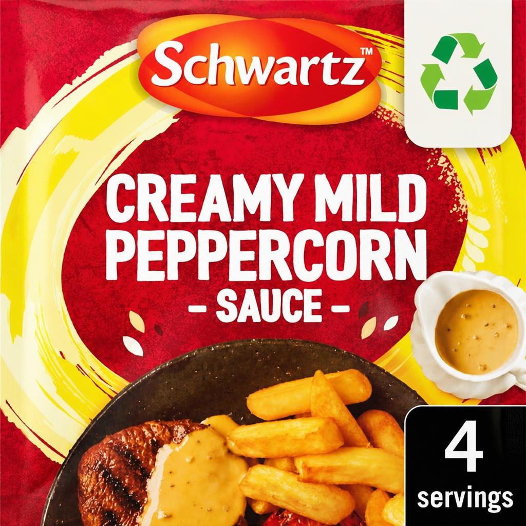 Schwartz Creamy Mild Peppercorn Sauce Mix 25g