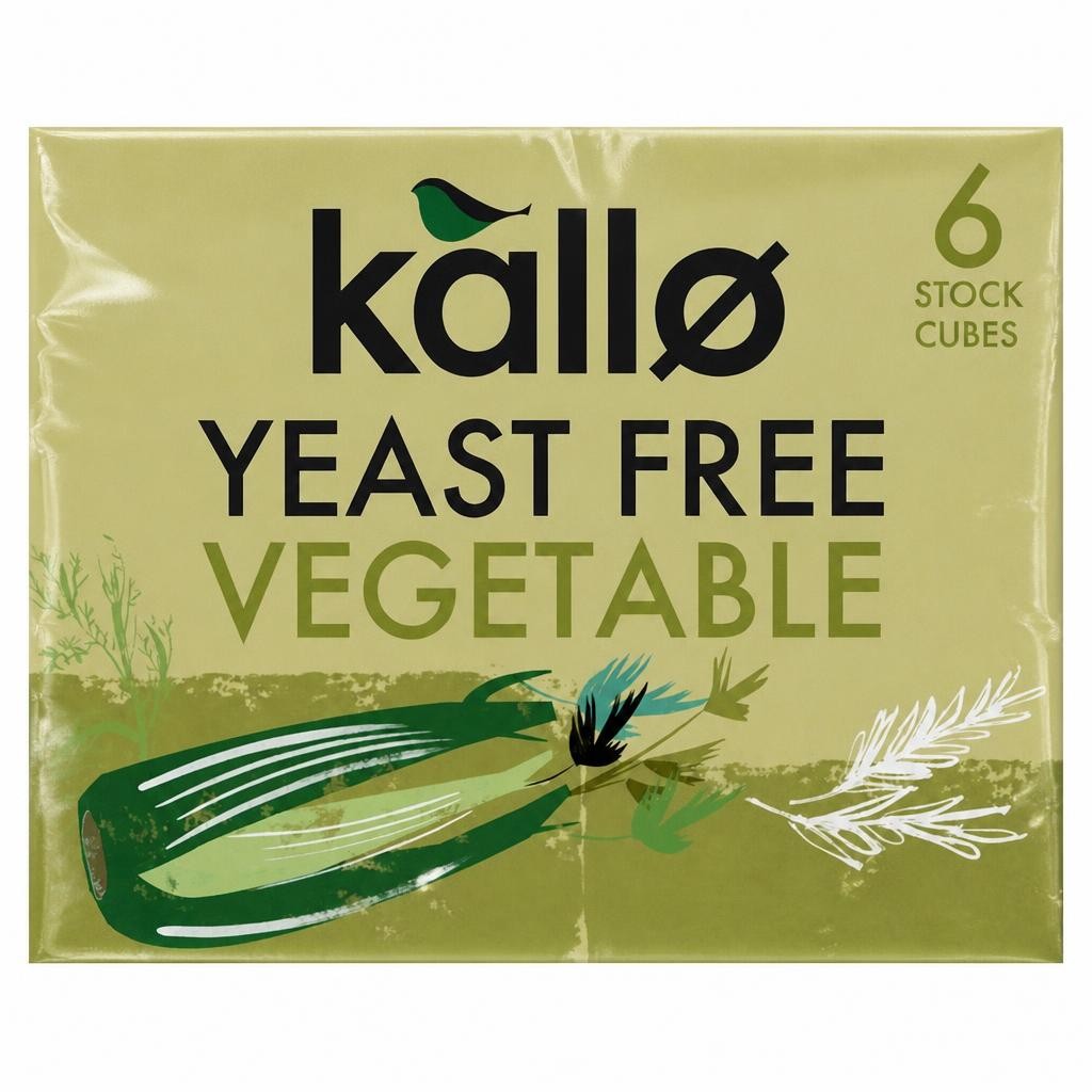 Kallo Yeast Free Vegetable Stock Cubes 6x11g