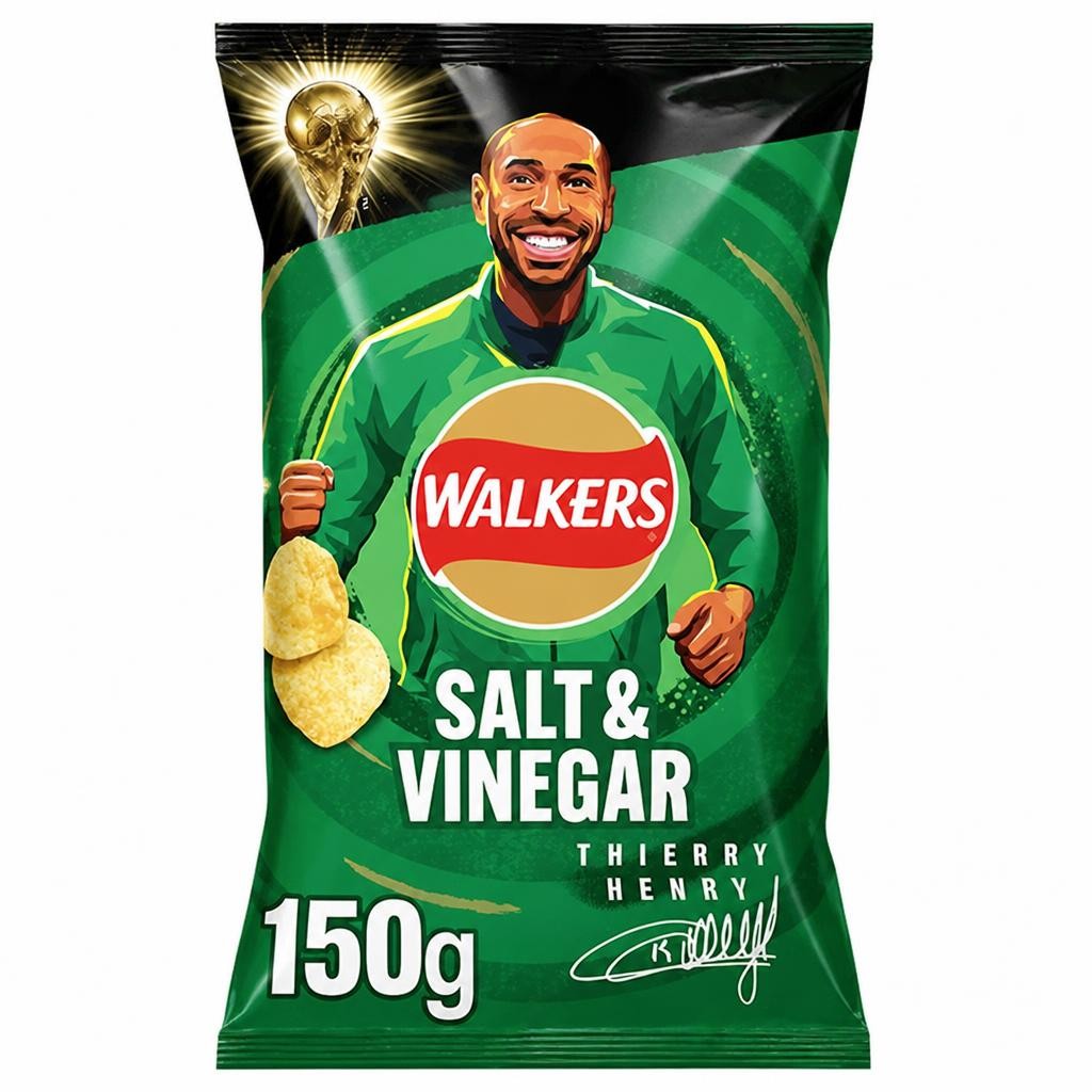Walkers Crisps Salt & Vinegar 150g