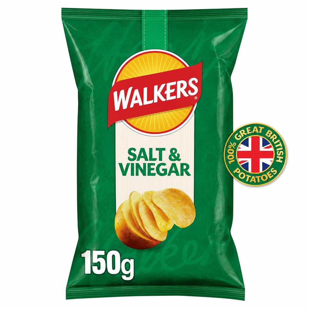 Walkers Crisps Salt & Vinegar 150g