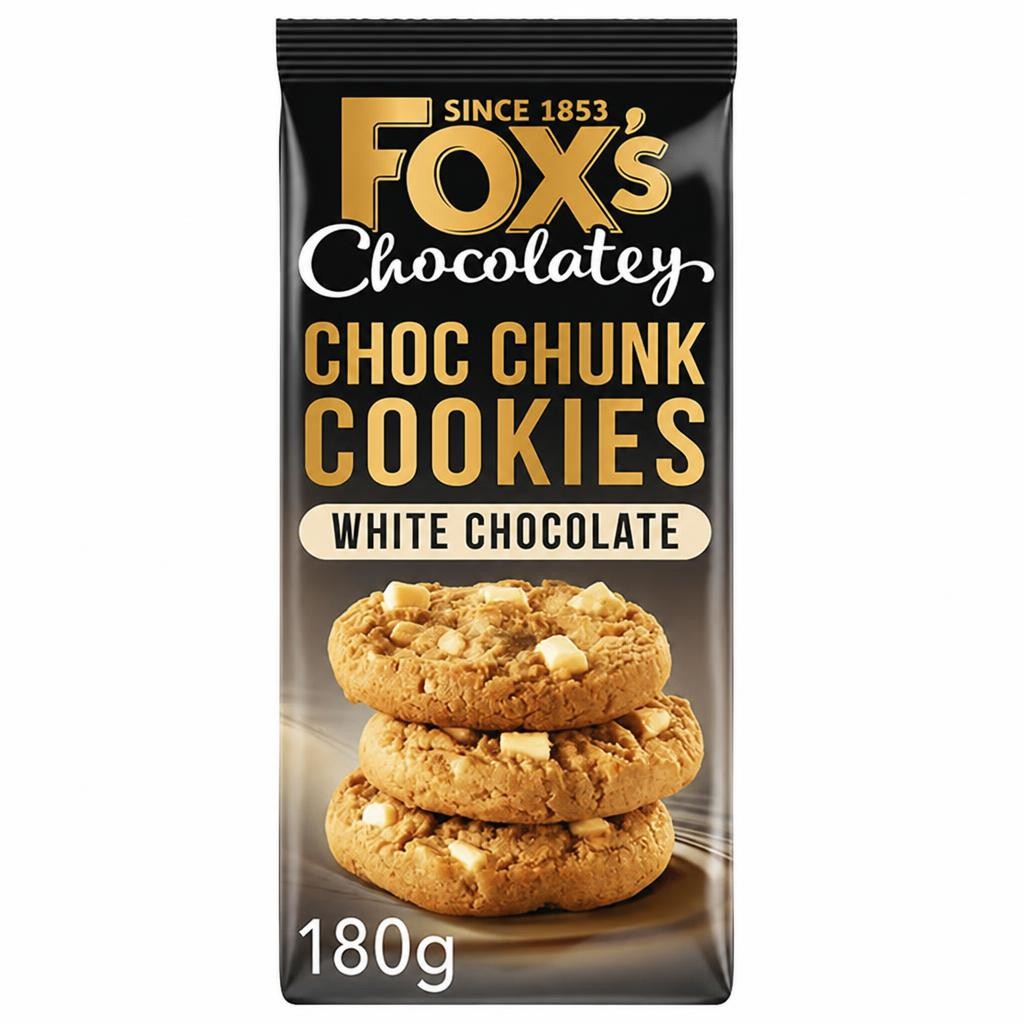 Fox's 180g Chocolatey Biscuits White Chocolate Cookies