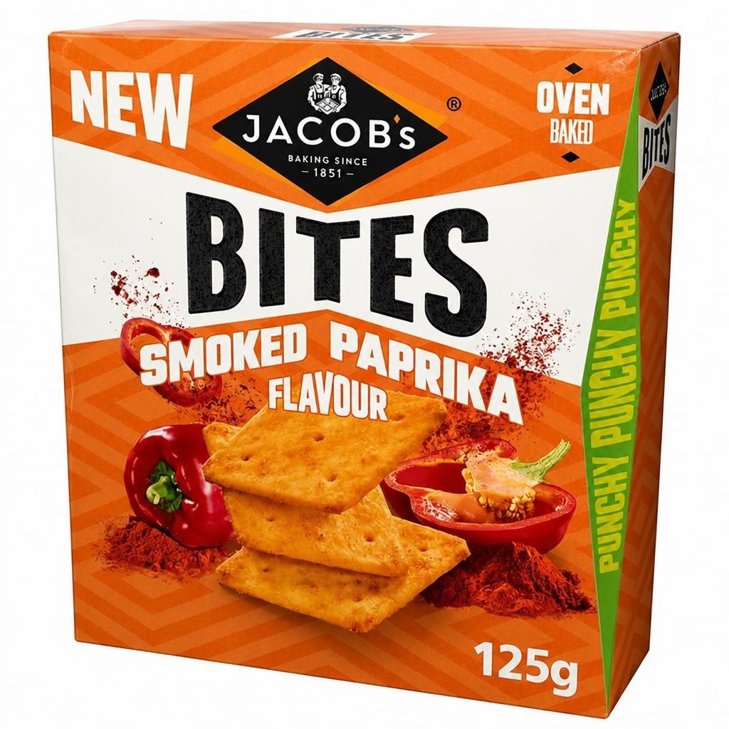 Jacob's Smoked Paprika Flavour Bites 125g