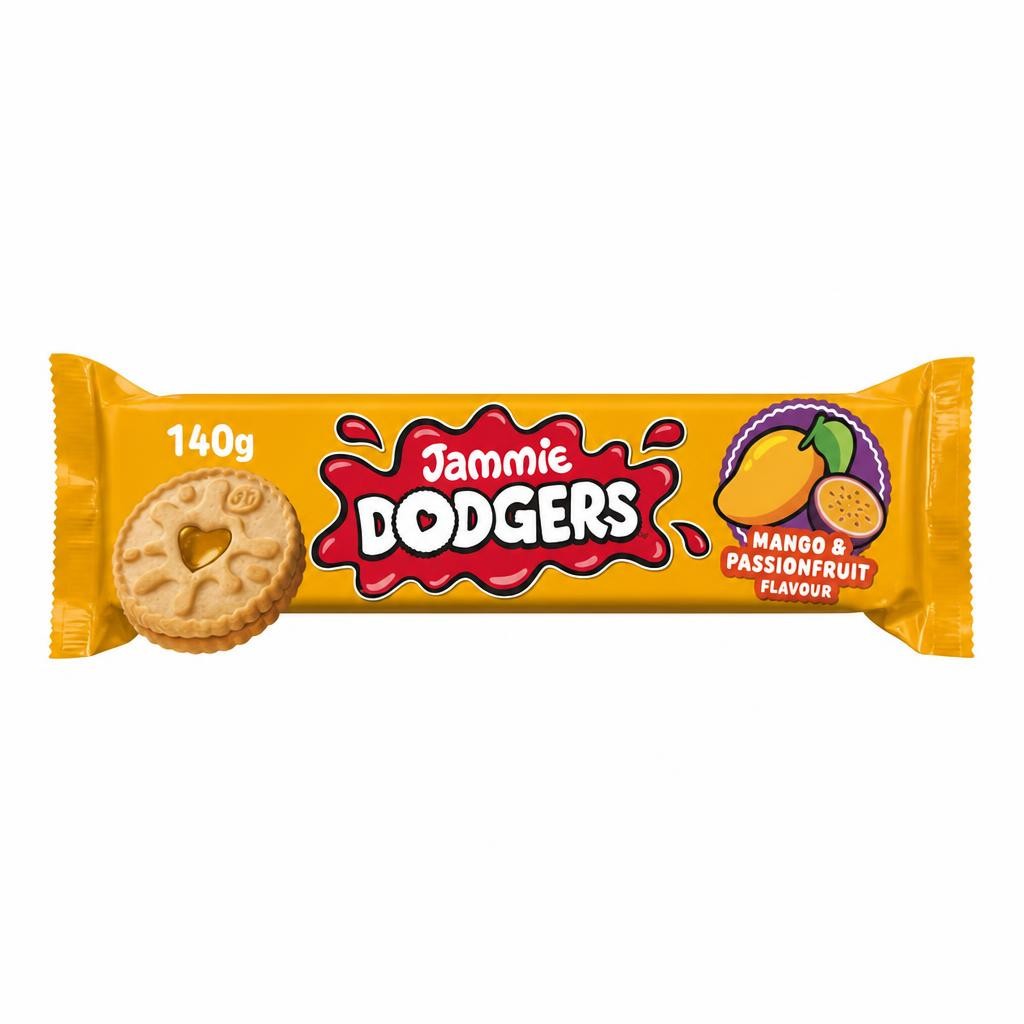 Jammie Dodgers 140g Mango & Passionfruit Flavour Biscuits