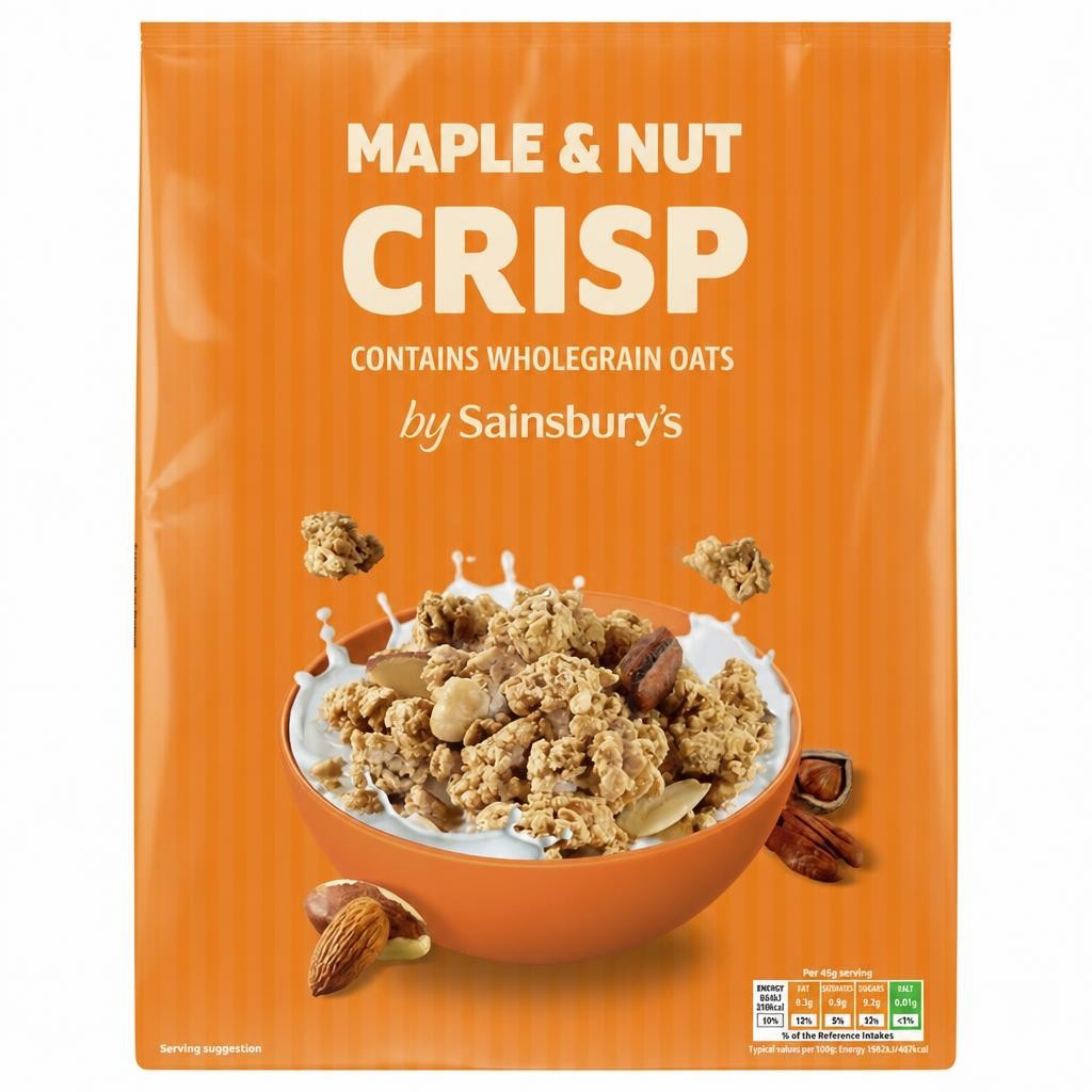 Sainsbury's Maple & Nut Crisp 500g