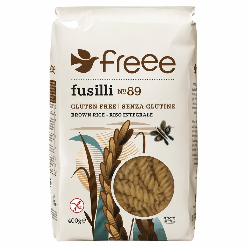 Freee Gluten Free Pasta Brown Rice Fusilli 400g