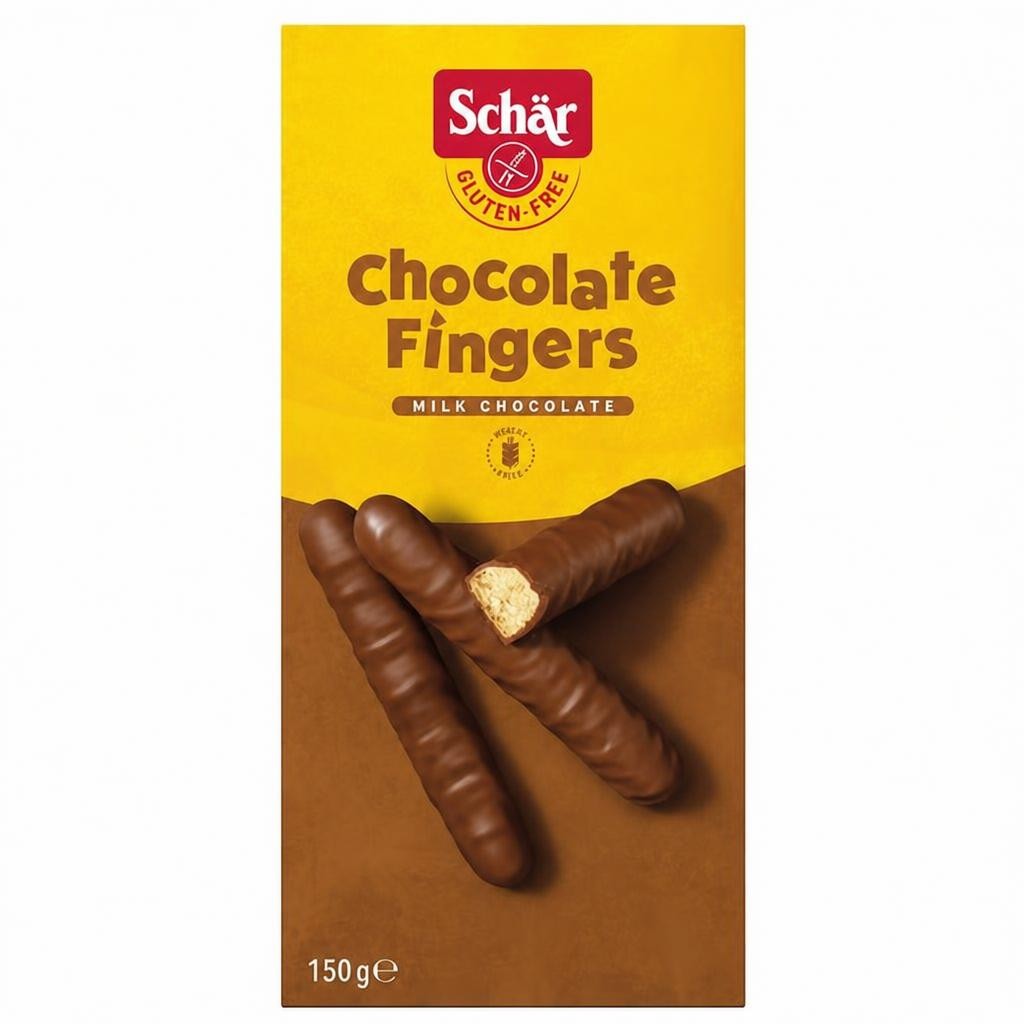 Schar Gluten Free Chocolate Fingers 150g