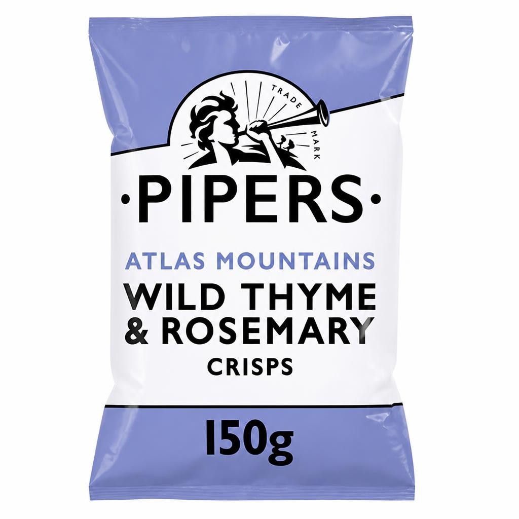 Pipers Atlas Mountains Wild Thyme & Rosemary Sharing Crisps 150g