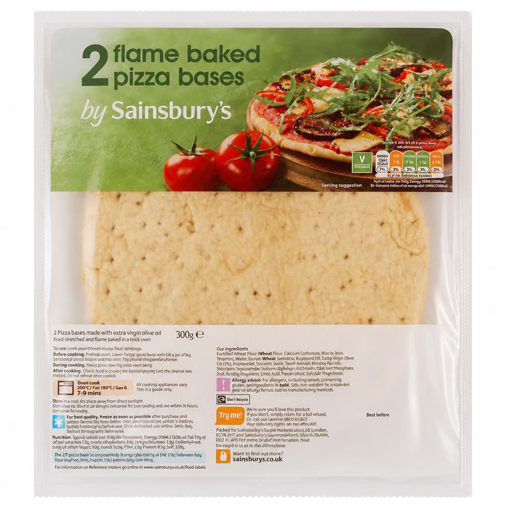 Sainsbury's Pizza Bases x2 300g