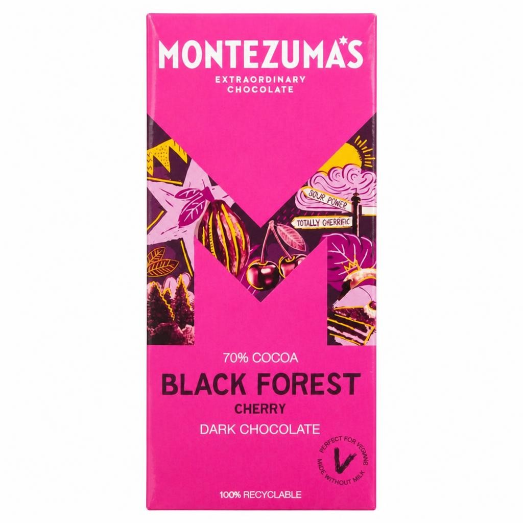 Montezuma's 70% Cocoa Black Forest Cherry Dark Chocolate 90g