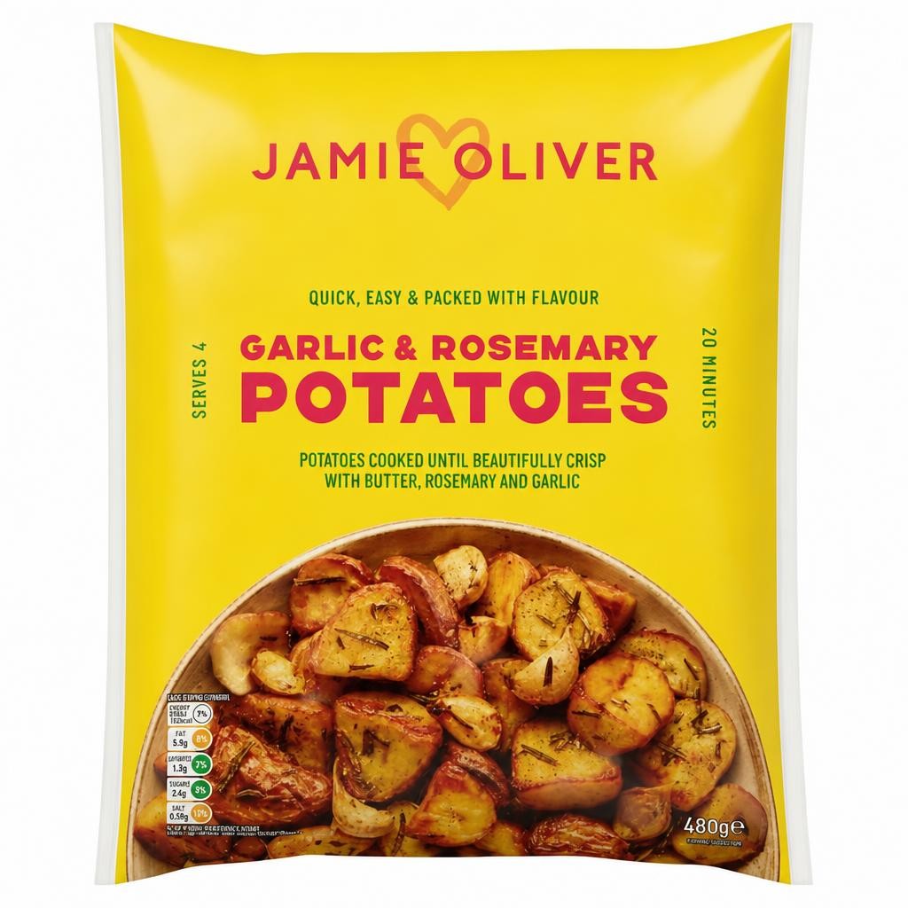 Jamie Oliver Garlic & Rosemary Potatoes 480g