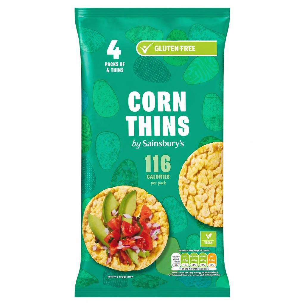 Sainsbury's Corn Thins 4x30g