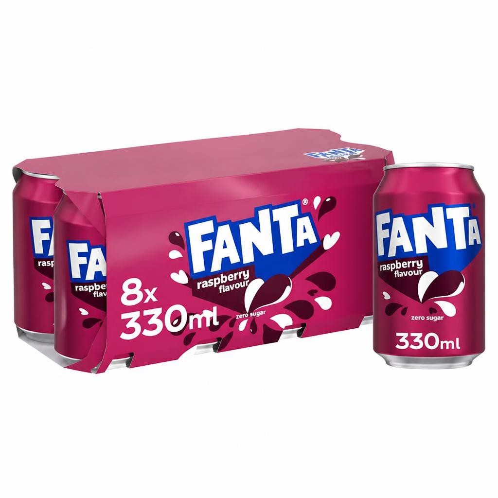 Fanta Zero Raspberry 8 x 330ml