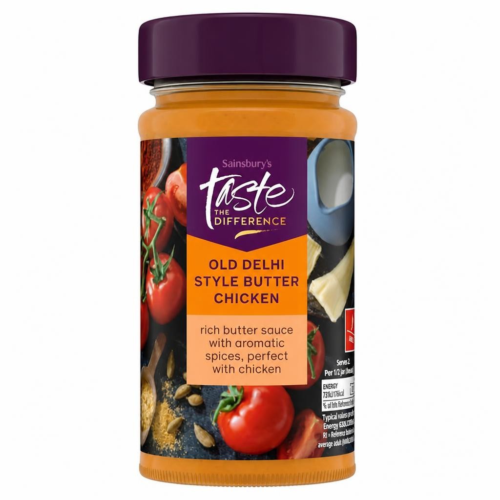 Sainsbury's Old Delhi Style Butter Chicken Curry Sauce, Taste the Difference 340g