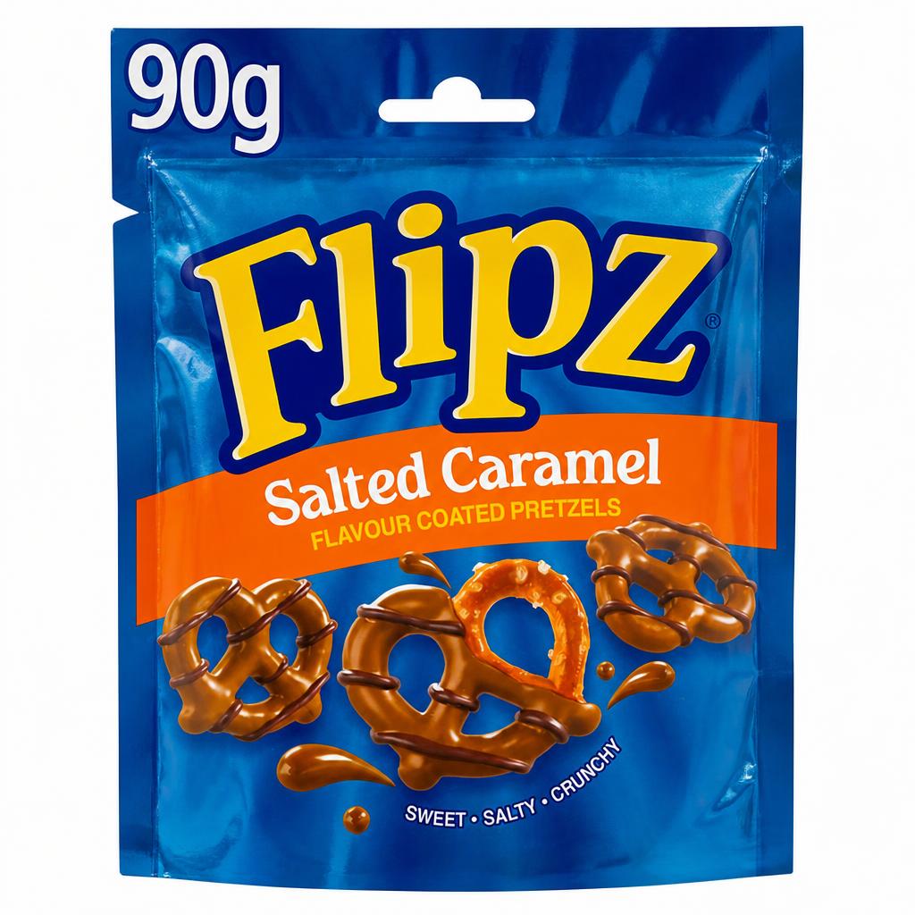 Flipz Salted Caramel Flavour Coated Pretzel 90g