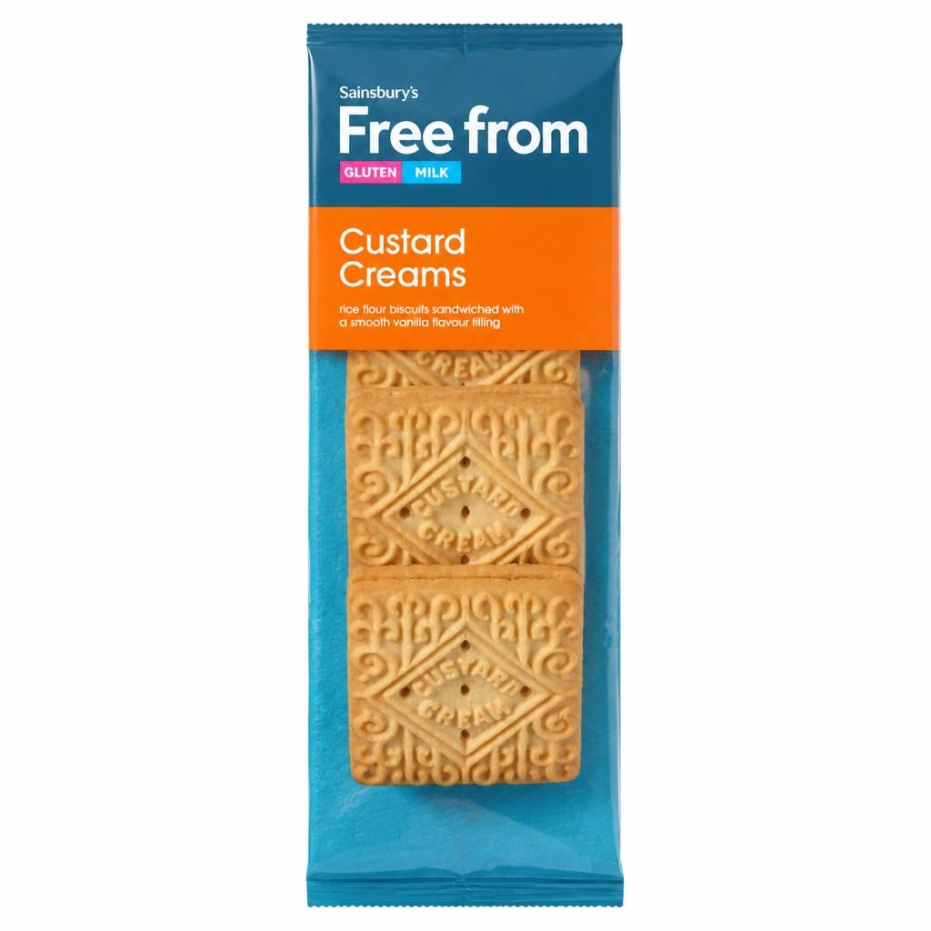 Sainsbury's Free From Custard Creams 125g