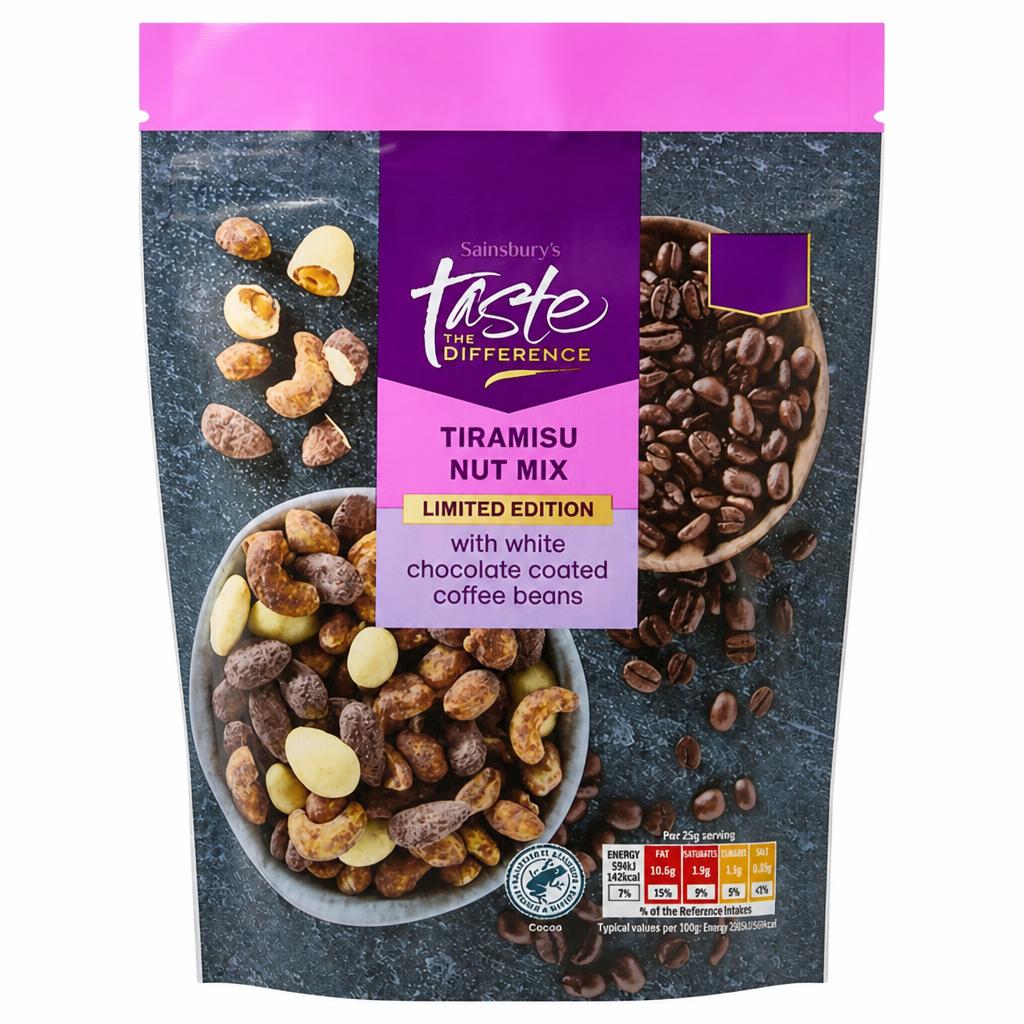 Sainsbury's Tiramisu Nut Mix, Limited Edition, Taste the Difference 175g