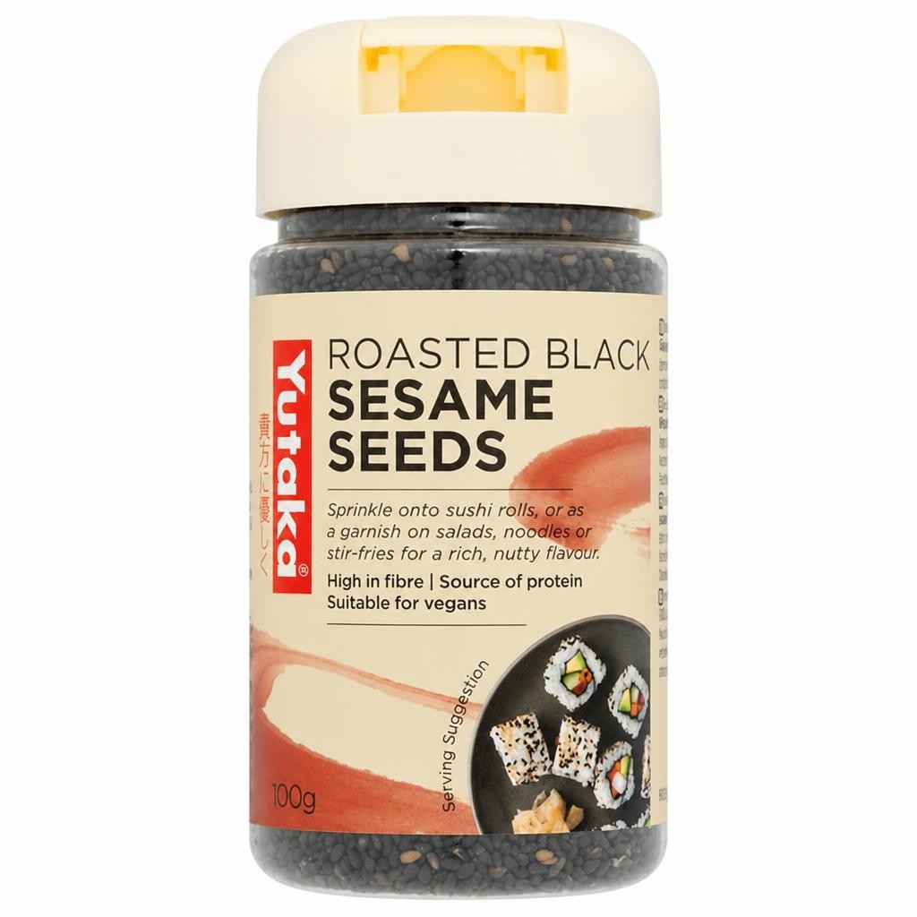 Yutaka Roasted Black Sesame Seeds 100g