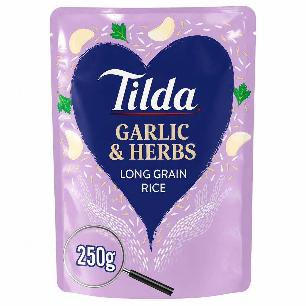Tilda Garlic & Herbs Rice 250g