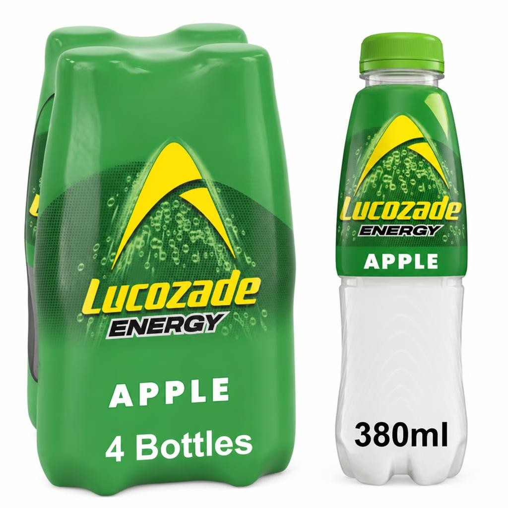 Lucozade Apple Blast Energy Drink 4x380ml