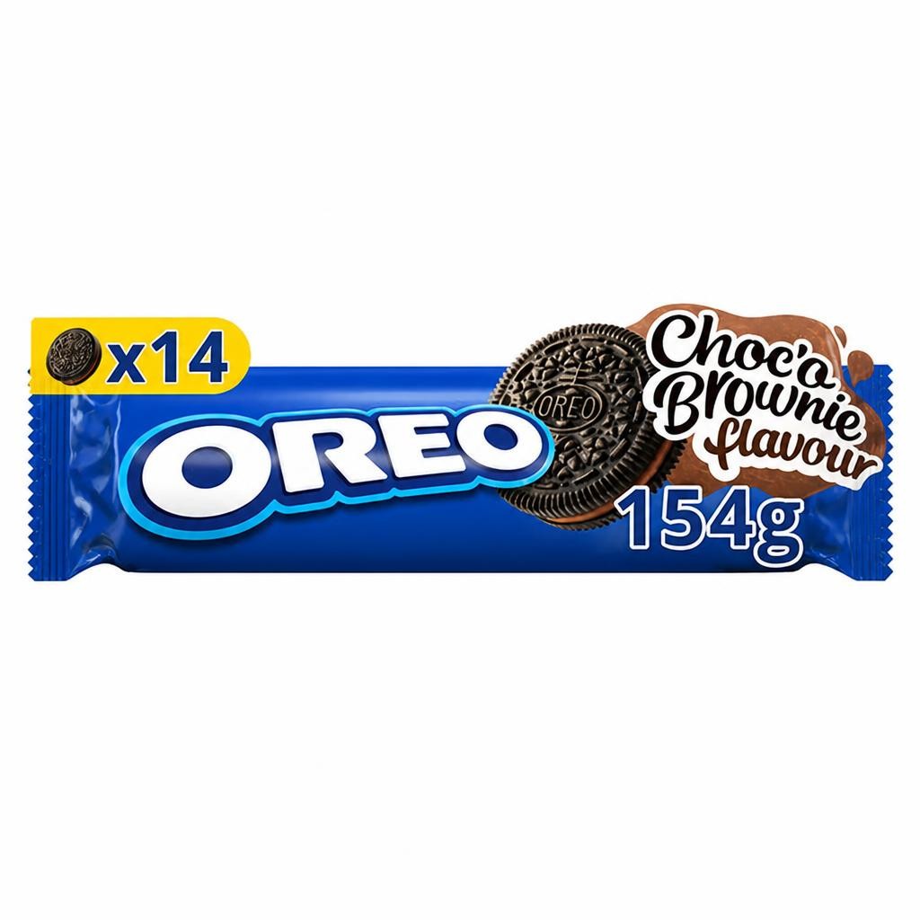 Oreo Choco Brownie Cookie Sandwich Biscuits Pack 154g