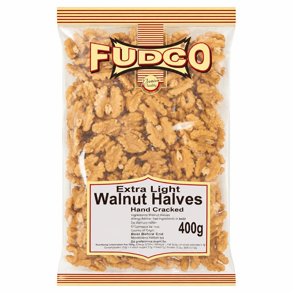 Fudco Extra Light Walnut Halves 400g