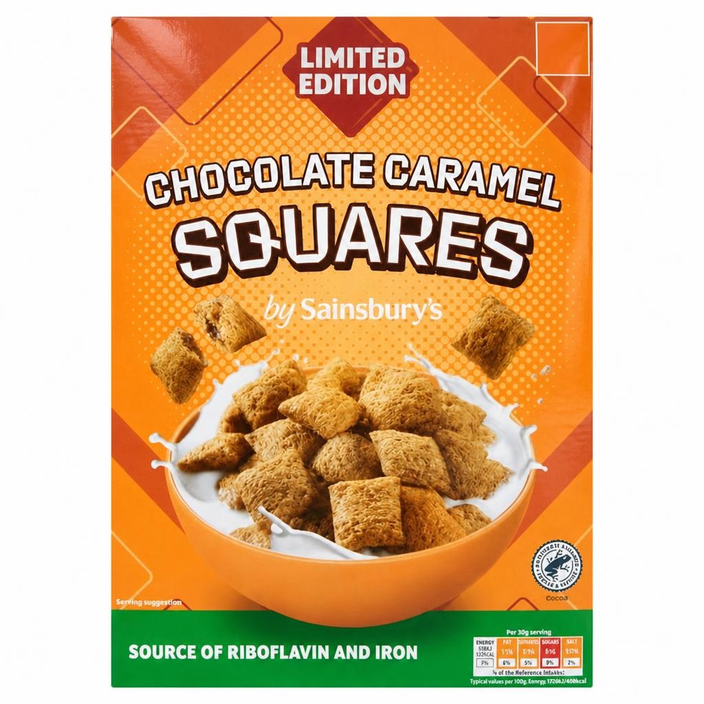 Sainsbury's Chocolate Caramel Squares, Limited Edition 375g