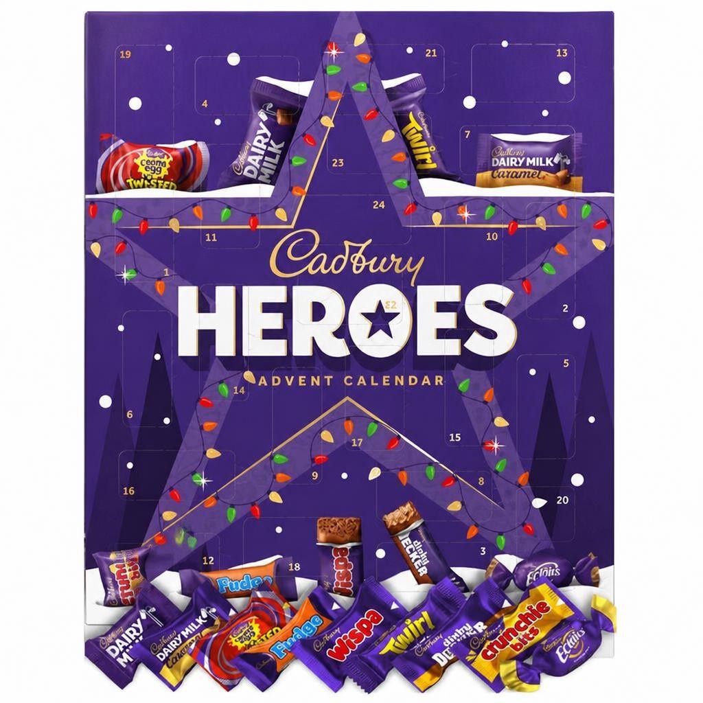 Cadbury Heroes Chocolate Christmas Advent Calendar 230g